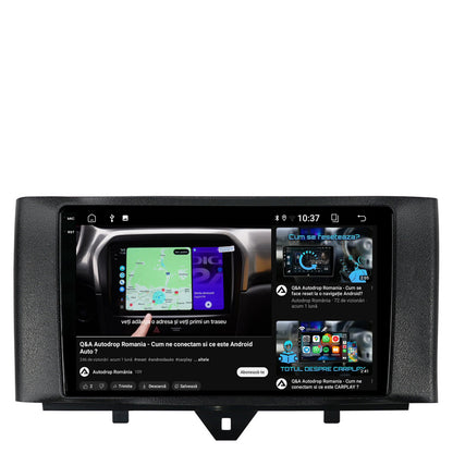 Navigatie 2K Smart Fortwo (2010-2015), Android, S-Quadcore / 4GB RAM + 64GB ROM, 9.5 Inch - AD-BGS90042K+AD-BGRKIT409