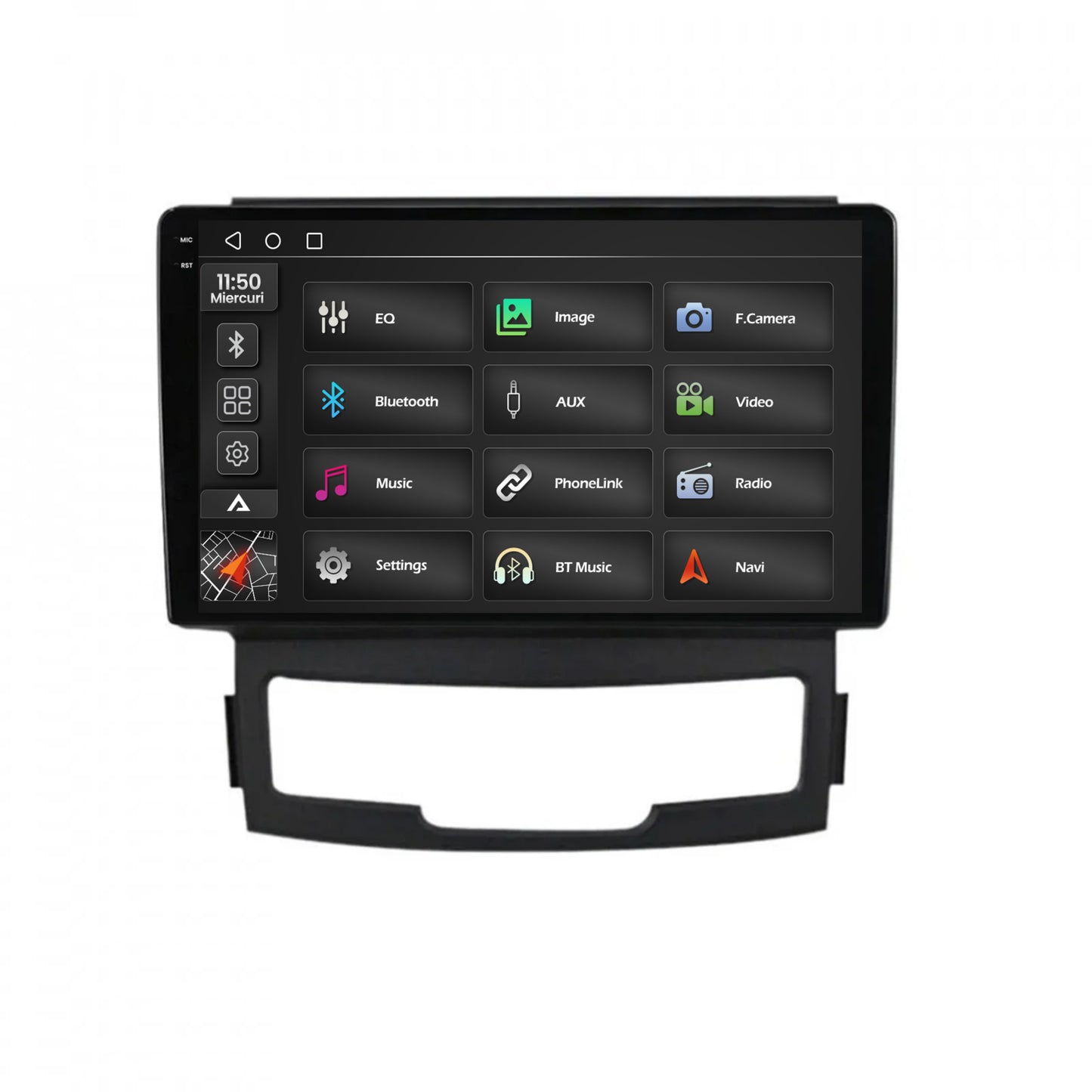 Navigatie 2K Ssang Yong Korando (2010-2013), Android, S-Quadcore / 4GB RAM + 64GB ROM, 9.5 Inch - AD-BGS90042K+AD-BGRKIT432