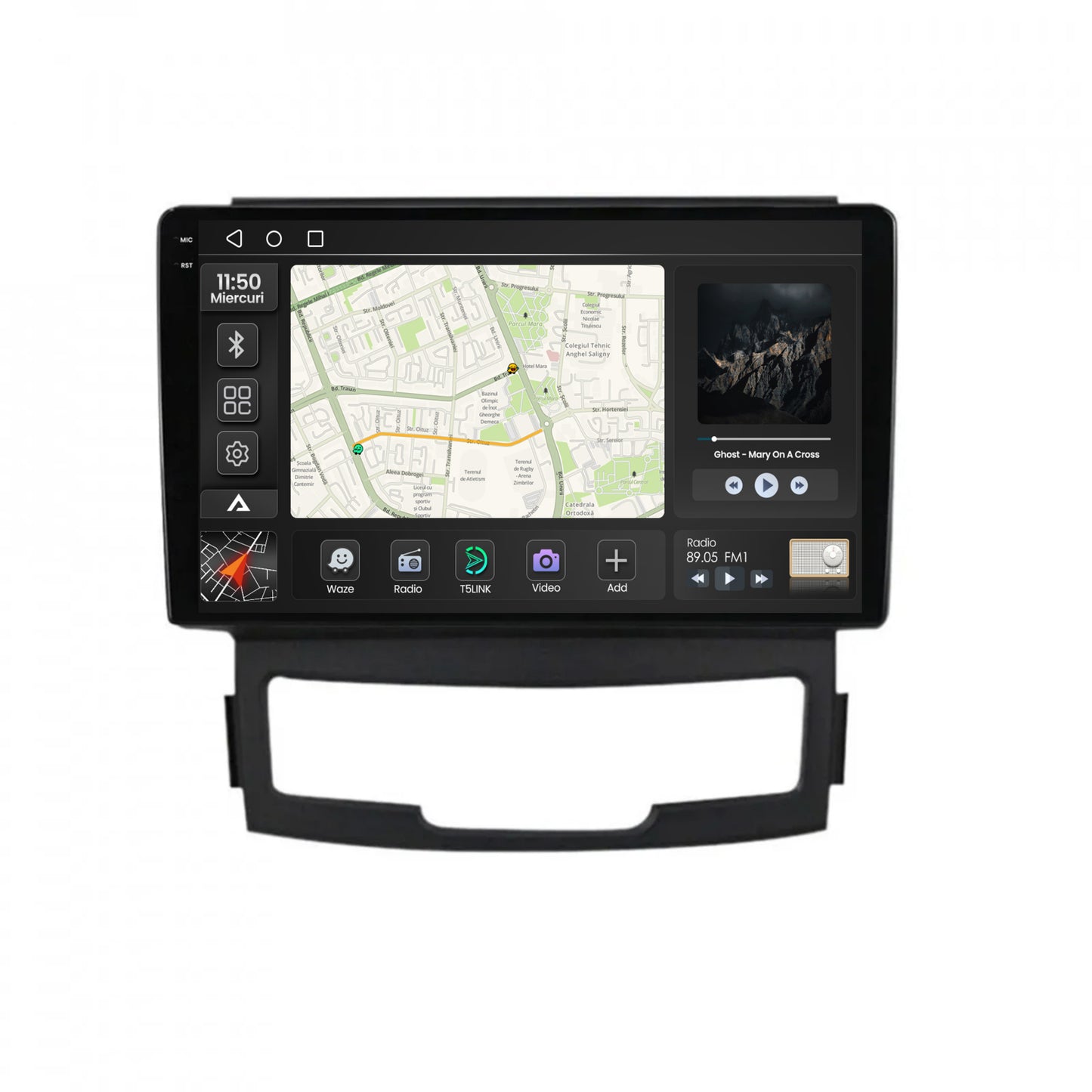 Navigatie 2K Ssang Yong Korando (2010-2013), Android, S-Quadcore / 4GB RAM + 64GB ROM, 9.5 Inch - AD-BGS90042K+AD-BGRKIT432