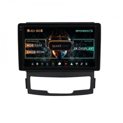 Navigatie 2K Ssang Yong Korando (2010-2013), Android, S-Quadcore / 4GB RAM + 64GB ROM, 9.5 Inch - AD-BGS90042K+AD-BGRKIT432