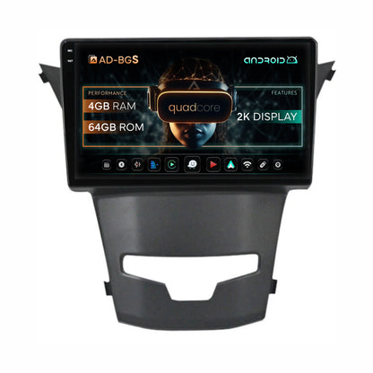 Navigatie 2K Ssang Yong Korando (2013-2019), Android, S-Quadcore / 4GB RAM + 64GB ROM, 9.5 Inch - AD-BGS90042K+AD-BGRKIT441