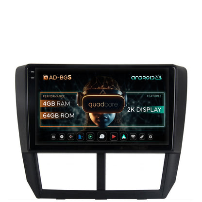 Navigatie 2K Subaru Forester (2007-2013), Android, S-Quadcore / 4GB RAM + 64GB ROM, 9.5 Inch - AD-BGS90042K+AD-BGRKIT333