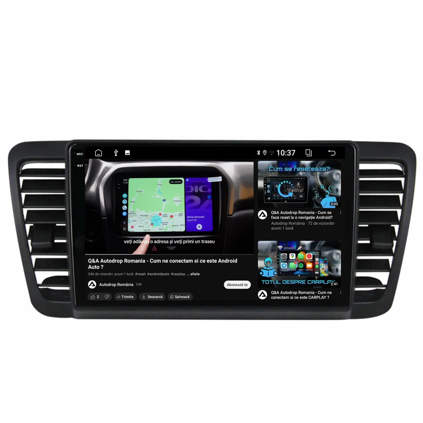 Navigatie 2K Subaru Legacy (2004-2010), Android, S-Quadcore / 4GB RAM + 64GB ROM, 9.5 Inch - AD-BGS90042K+AD-BGRKIT338