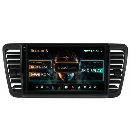 Navigatie 2K Subaru Legacy (2004-2010), Android, S-Quadcore / 4GB RAM + 64GB ROM, 9.5 Inch - AD-BGS90042K+AD-BGRKIT338