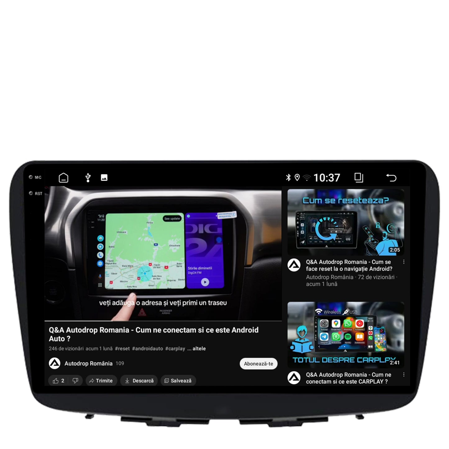Navigatie 2K Suzuki Baleno, Android, S-Quadcore / 4GB RAM + 64GB ROM, 9.5 Inch - AD-BGS90042K+AD-BGRKIT310