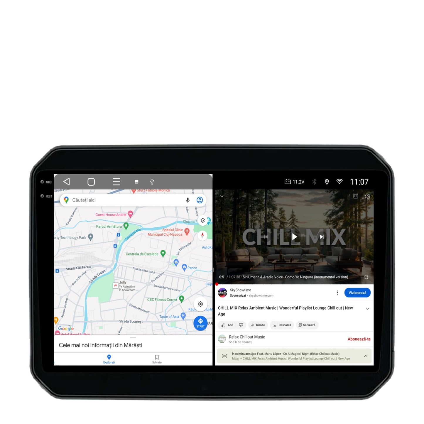 Navigatie 2K Suzuki Ignis (2016+), Android, S-Quadcore / 4GB RAM + 64GB ROM, 9.5 Inch - AD-BGS90042K+AD-BGRKIT308