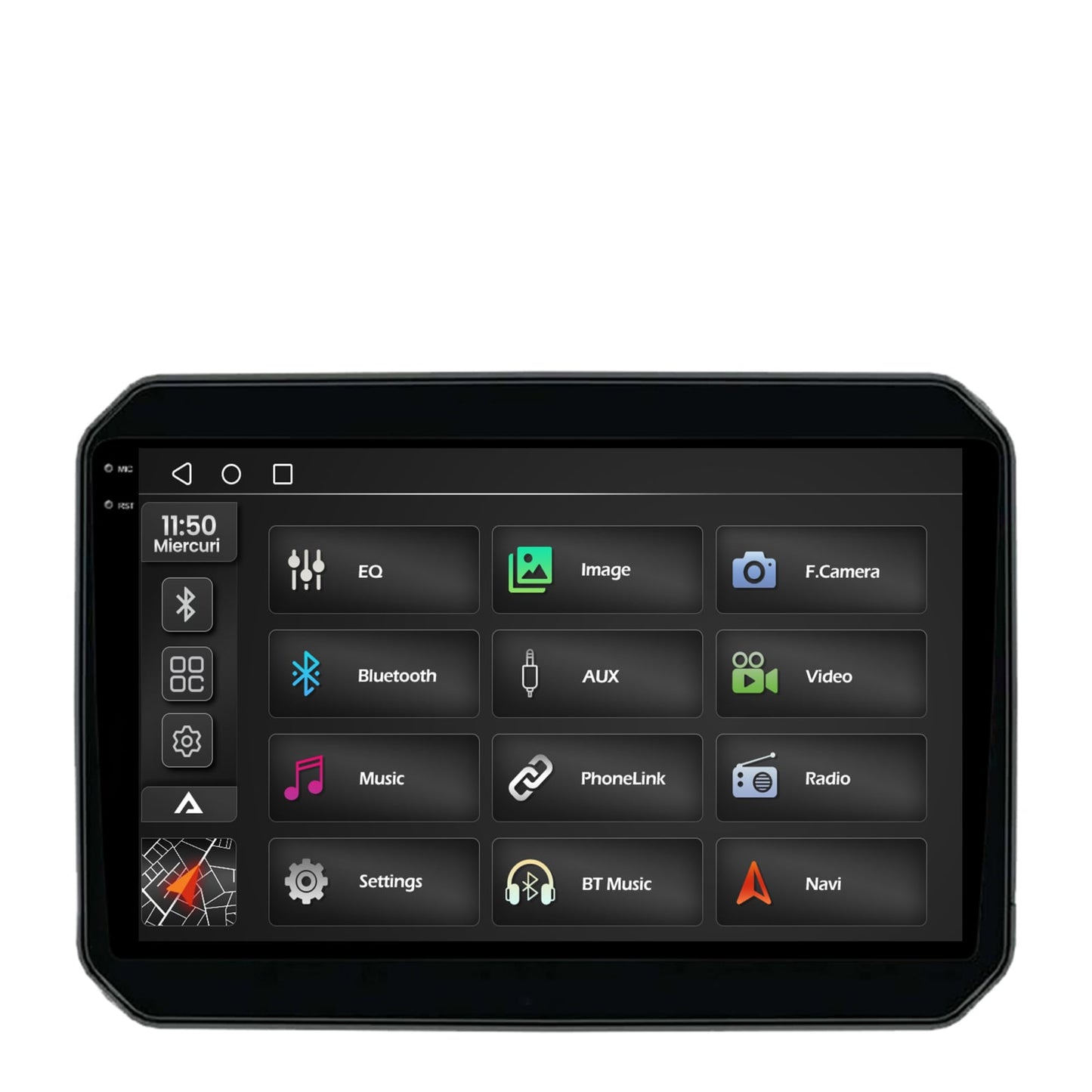 Navigatie 2K Suzuki Ignis (2016+), Android, S-Quadcore / 4GB RAM + 64GB ROM, 9.5 Inch - AD-BGS90042K+AD-BGRKIT308