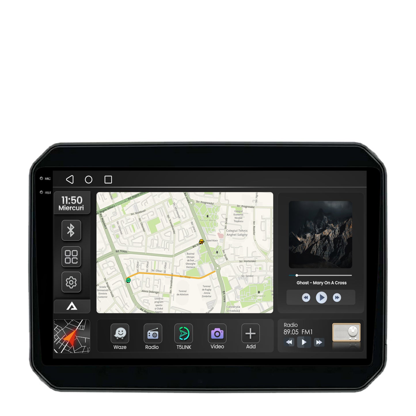 Navigatie 2K Suzuki Ignis (2016+), Android, S-Quadcore / 4GB RAM + 64GB ROM, 9.5 Inch - AD-BGS90042K+AD-BGRKIT308