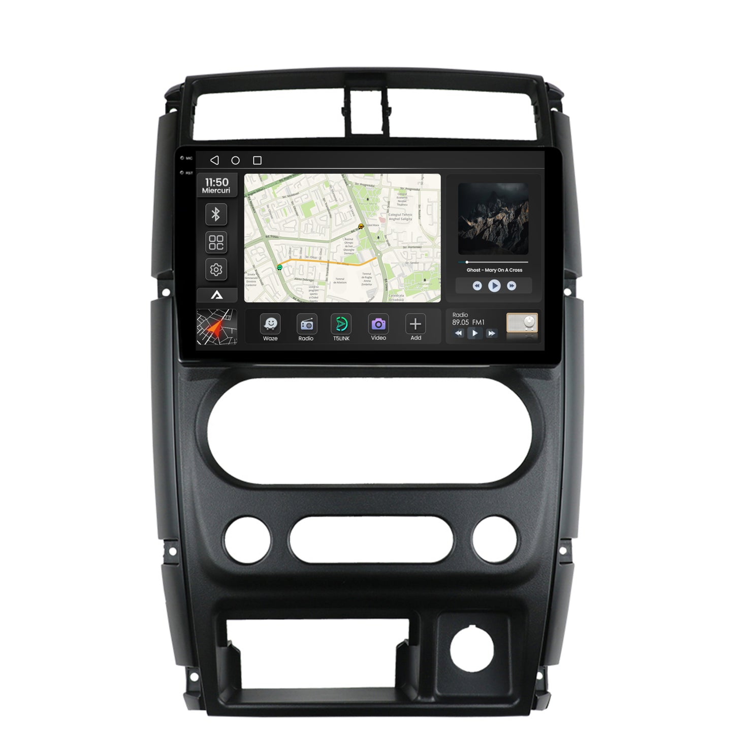 Navigatie 2K Suzuki Jimny (2005+), Android, S-Quadcore / 4GB RAM + 64GB ROM, 9.5 Inch - AD-BGS90042K+AD-BGRKIT315