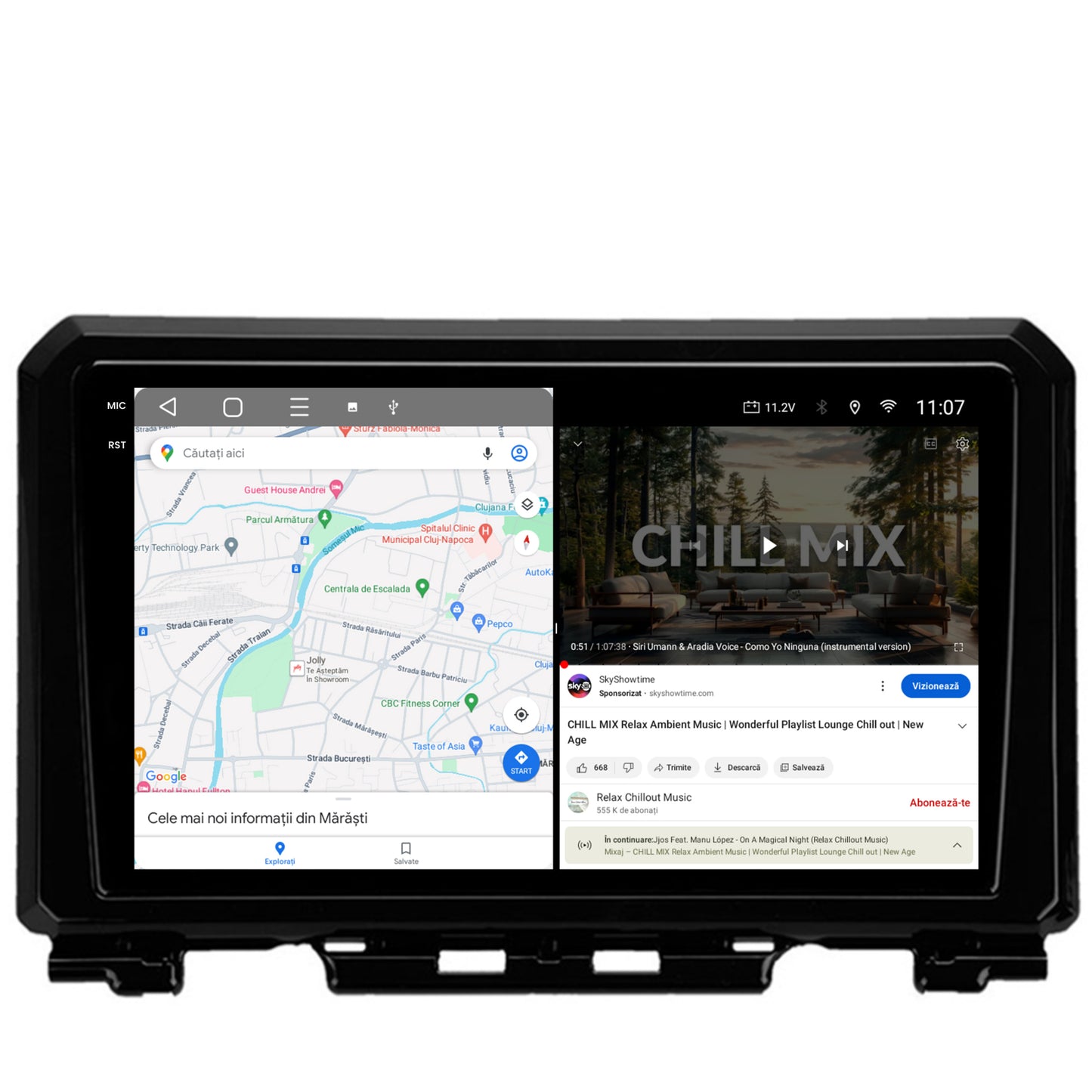 Navigatie 2K Suzuki Jimny (2018-2022), Android, S-Quadcore / 4GB RAM + 64GB ROM, 9.5 Inch - AD-BGS90042K+AD-BGRKIT312