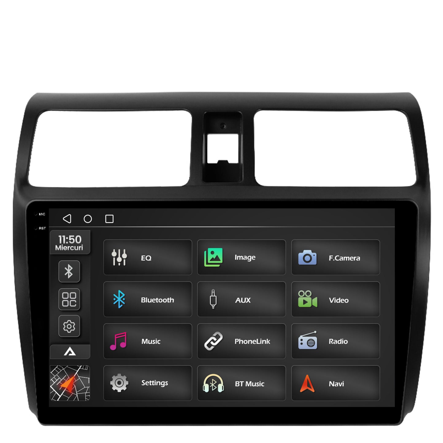 Navigatie 2K Suzuki Swift (2003-2010), Android, S-Quadcore / 4GB RAM + 64GB ROM, 10.36 Inch - AD-BGS100042K+AD-BGRKIT301