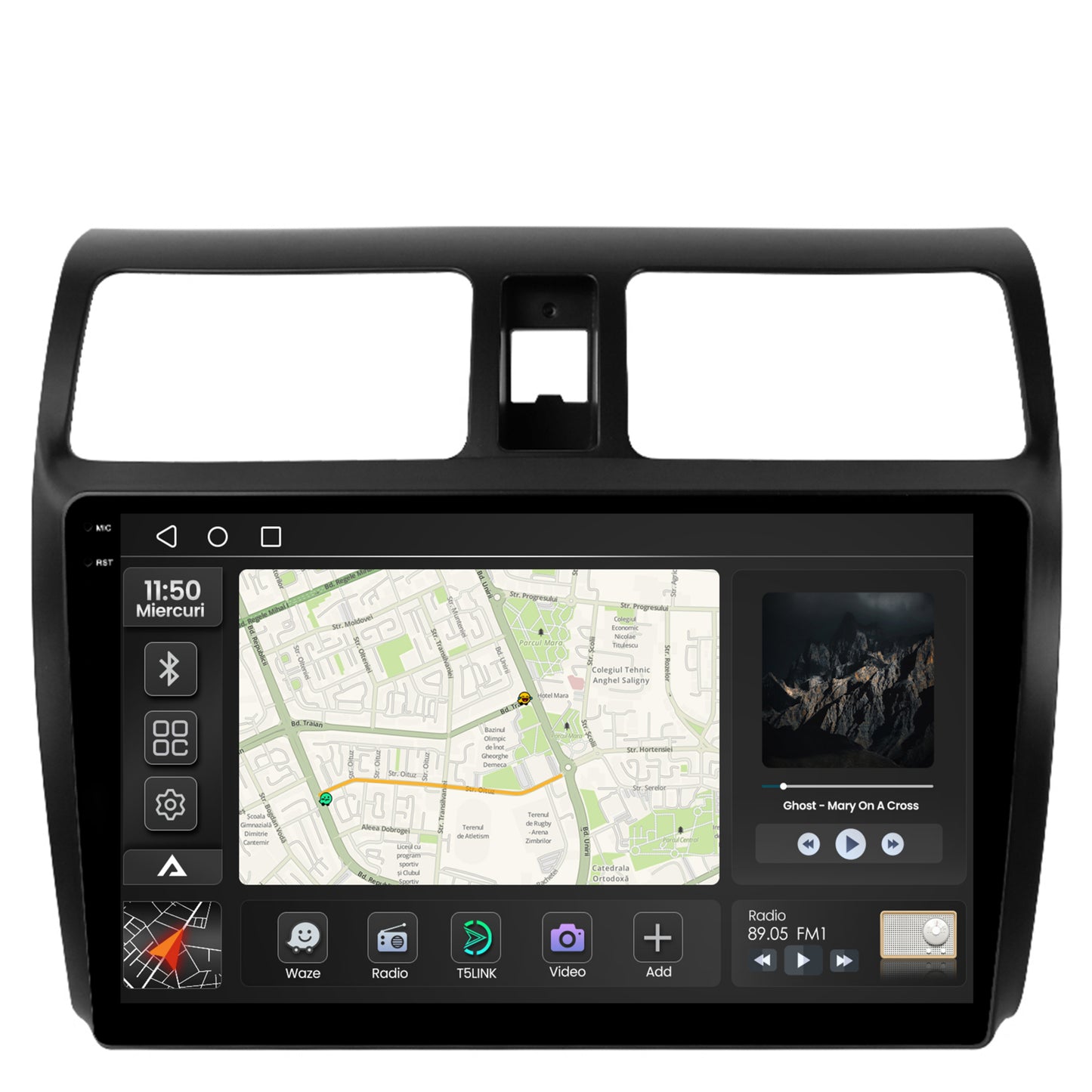 Navigatie 2K Suzuki Swift (2003-2010), Android, S-Quadcore / 4GB RAM + 64GB ROM, 10.36 Inch - AD-BGS100042K+AD-BGRKIT301