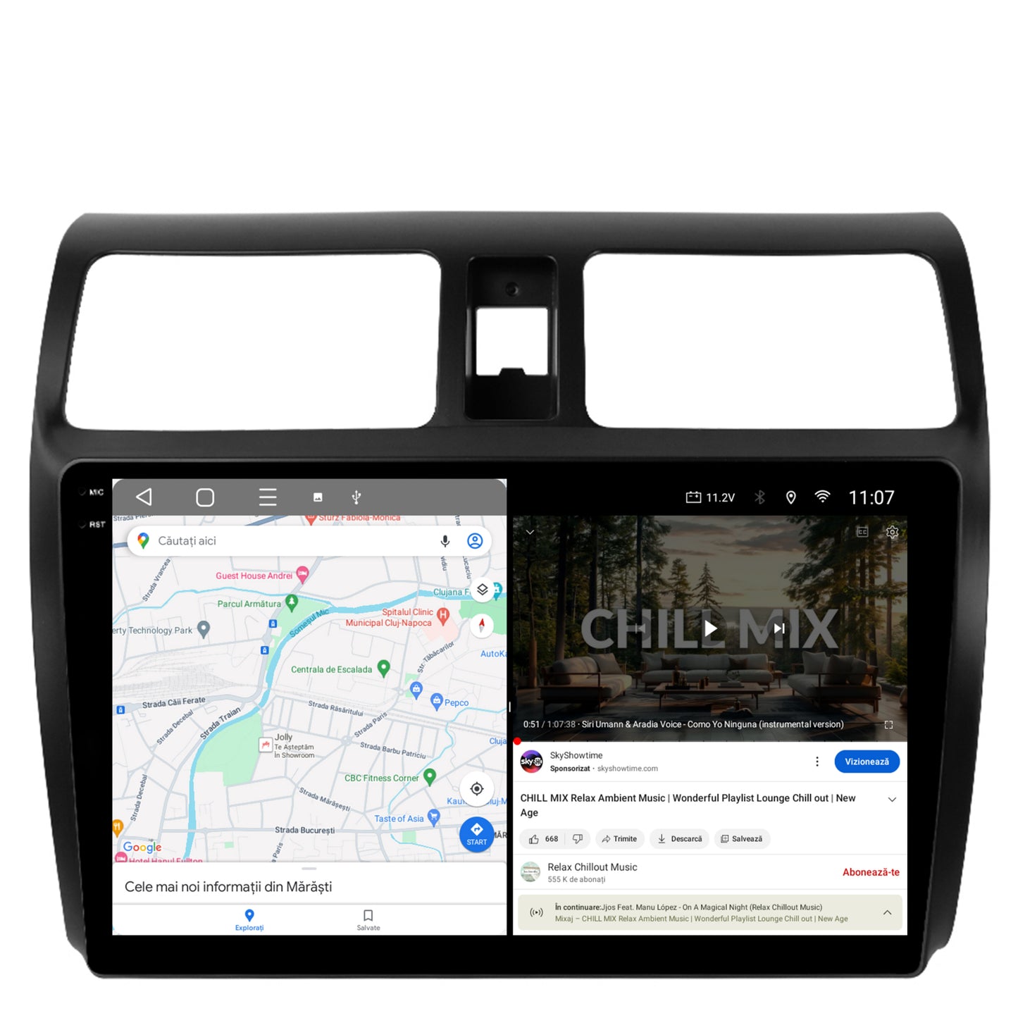 Navigatie 2K Suzuki Swift (2003-2010), Android, S-Quadcore / 4GB RAM + 64GB ROM, 10.36 Inch - AD-BGS100042K+AD-BGRKIT301