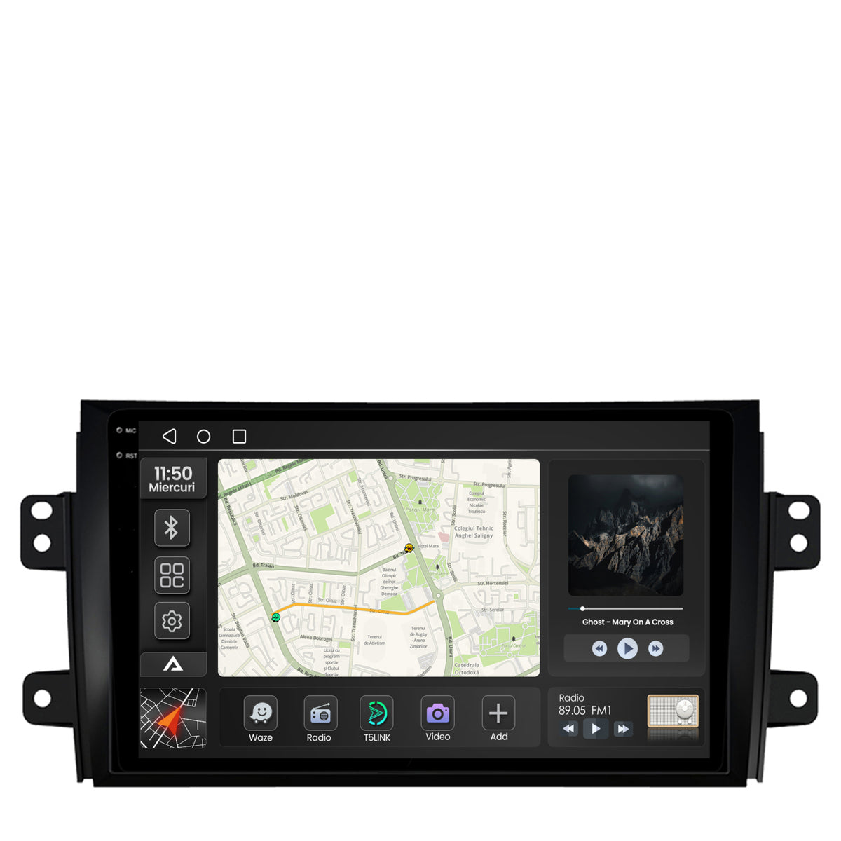 Navigatie 2K Suzuki SX4 / Fiat Sedici, Android, S-Quadcore / 4GB RAM + 64GB ROM, 9.5 Inch - AD-BGS90042K+AD-BGRKIT307