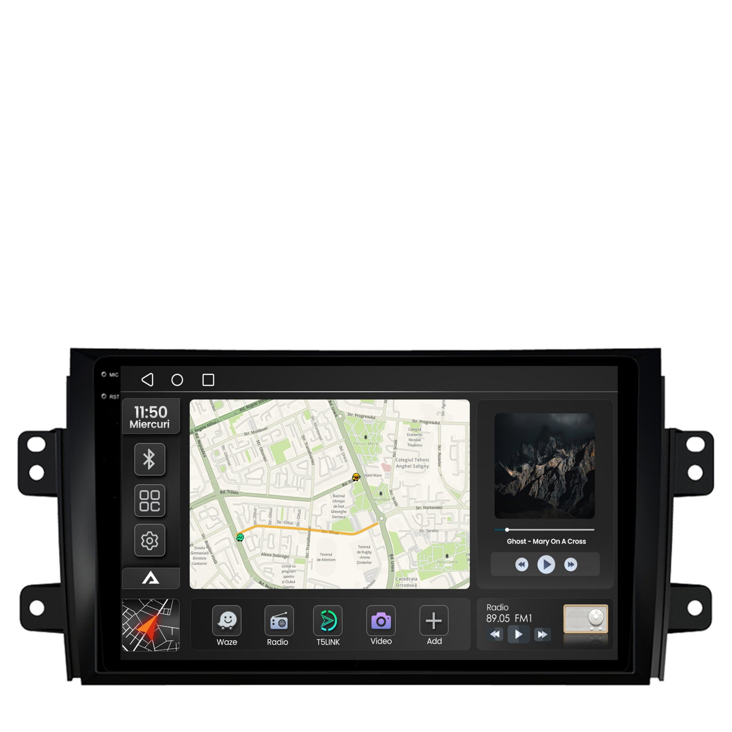 Navigatie 2K Suzuki SX4 / Fiat Sedici, Android, S-Quadcore / 4GB RAM + 64GB ROM, 9.5 Inch - AD-BGS90042K+AD-BGRKIT307