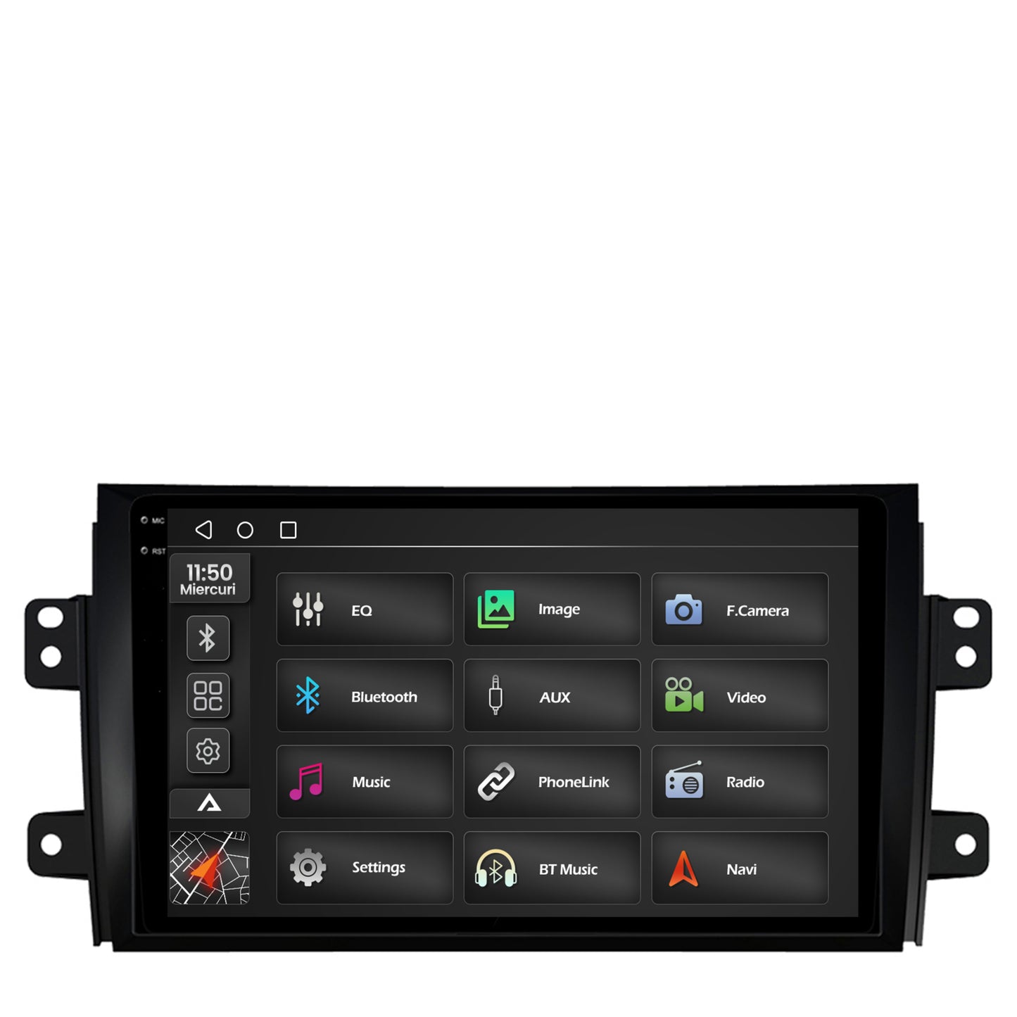 Navigatie 2K Suzuki SX4 / Fiat Sedici, Android, S-Quadcore / 4GB RAM + 64GB ROM, 9.5 Inch - AD-BGS90042K+AD-BGRKIT307