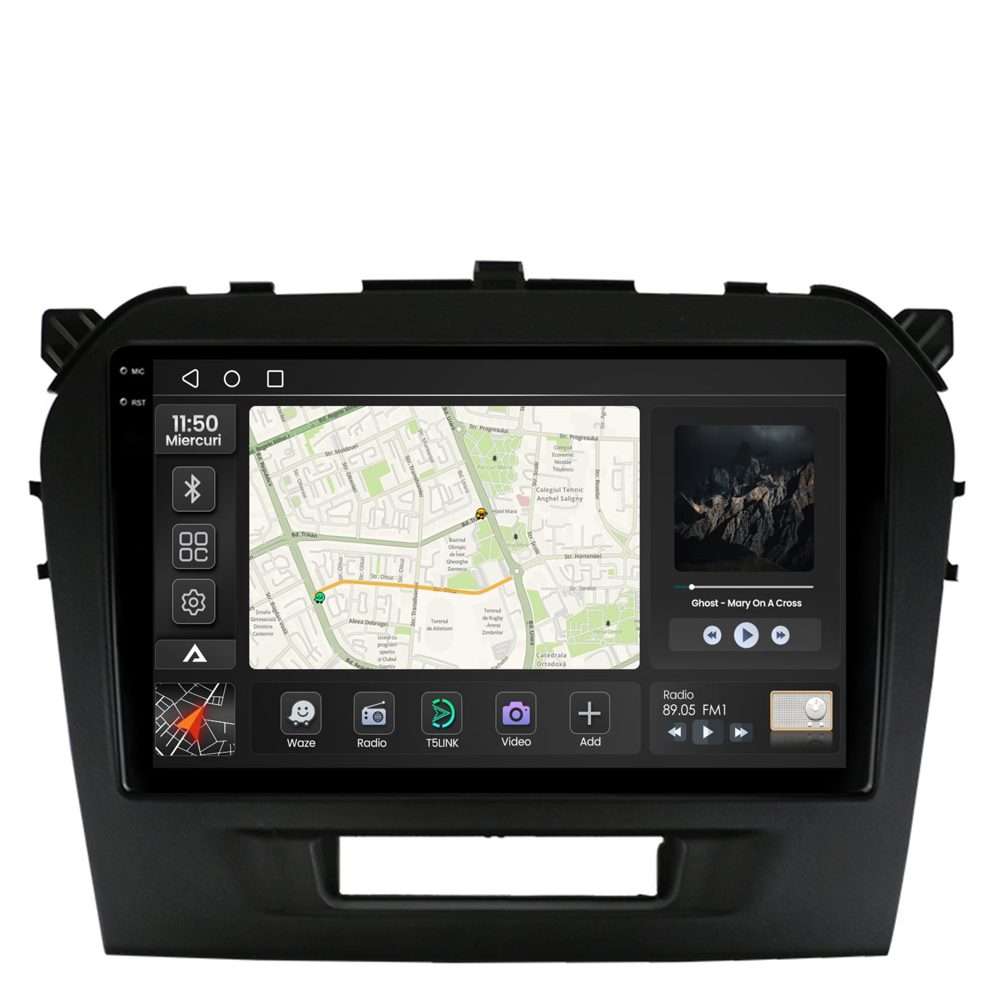 Navigatie 2K Suzuki Vitara (2015+), Android, S-Quadcore / 4GB RAM + 64GB ROM, 9.5 Inch - AD-BGS90042K+AD-BGRKIT299