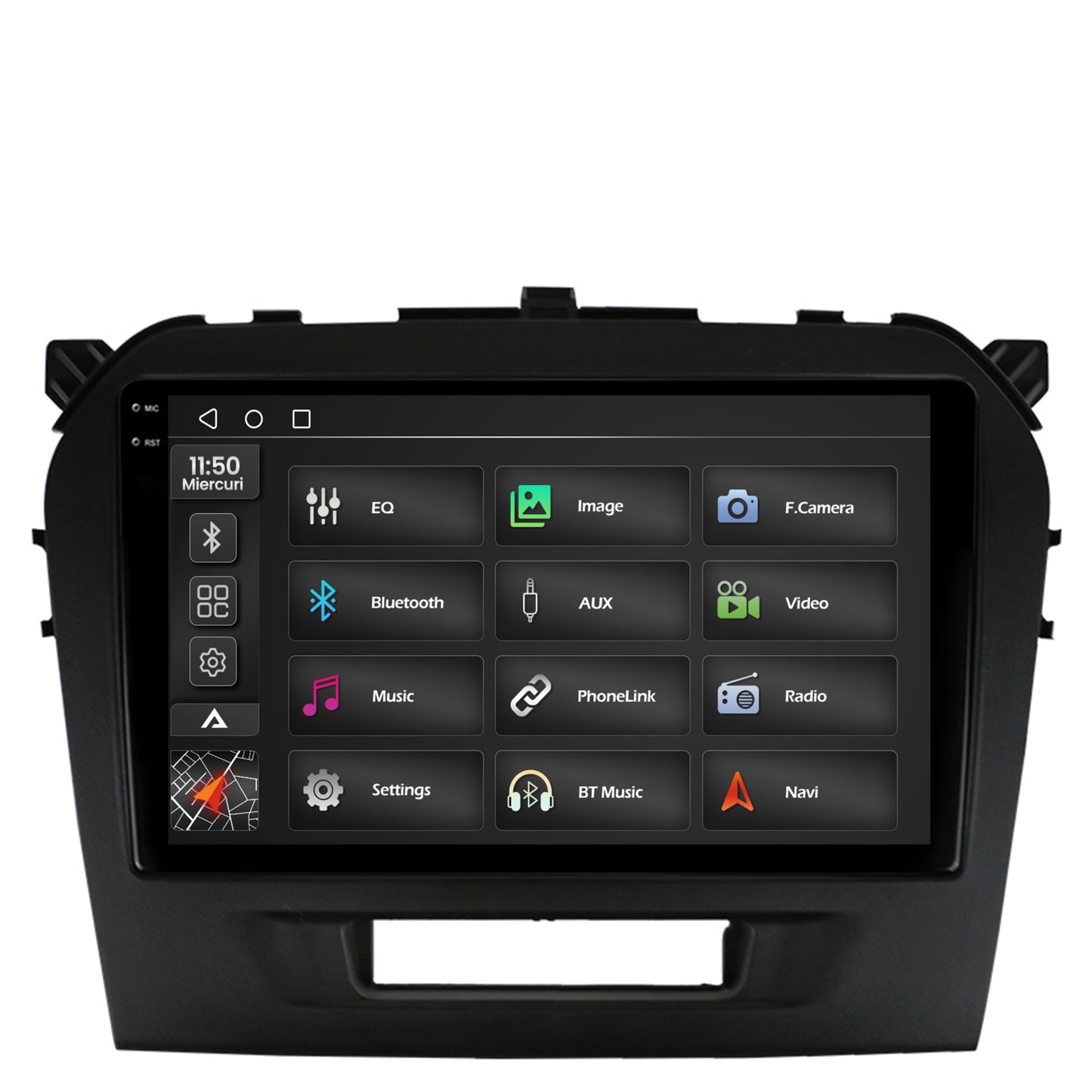 Navigatie 2K Suzuki Vitara (2015+), Android, S-Quadcore / 4GB RAM + 64GB ROM, 9.5 Inch - AD-BGS90042K+AD-BGRKIT299