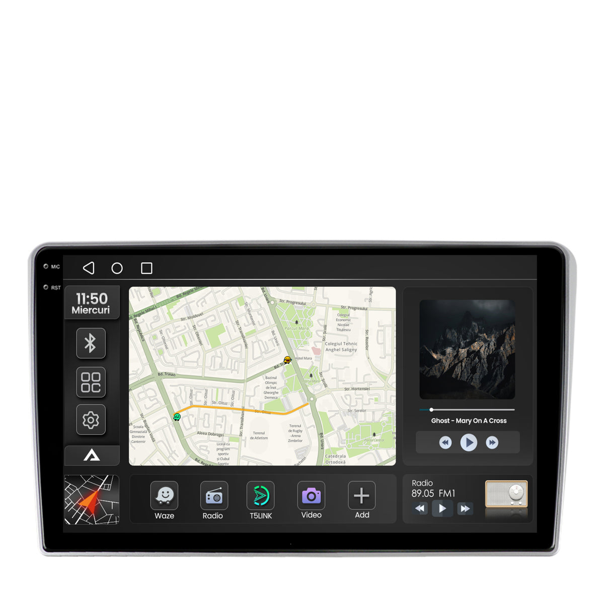 Navigatie 2K Toyota Auris (2006-2012), Android, S-Quadcore / 4GB RAM + 64GB ROM, 9.5 Inch - AD-BGS90042K+AD-BGRKIT091V2