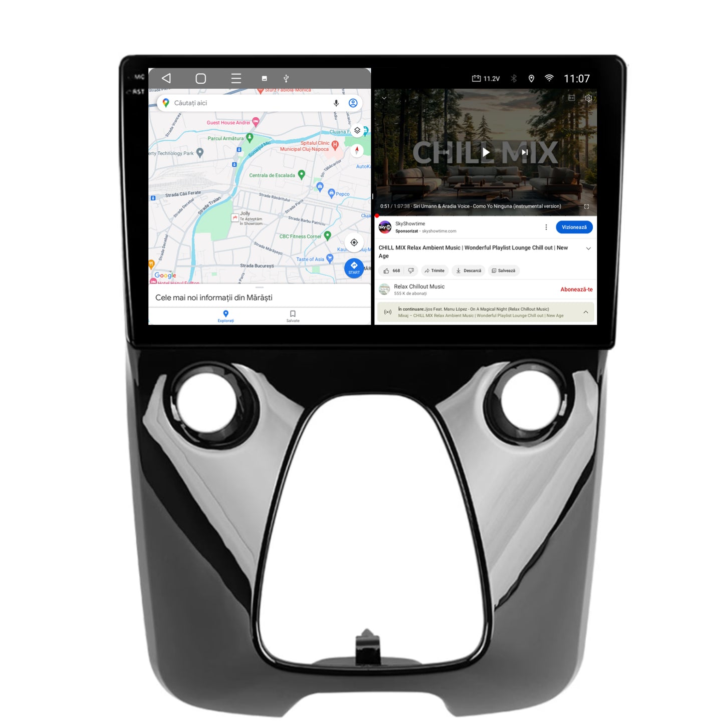 Navigatie 2K Toyota AYGO (2014-2022), Android, S-Quadcore / 4GB RAM + 64GB ROM, 10.36 Inch - AD-BGS90042K+AD-BGRKIT088