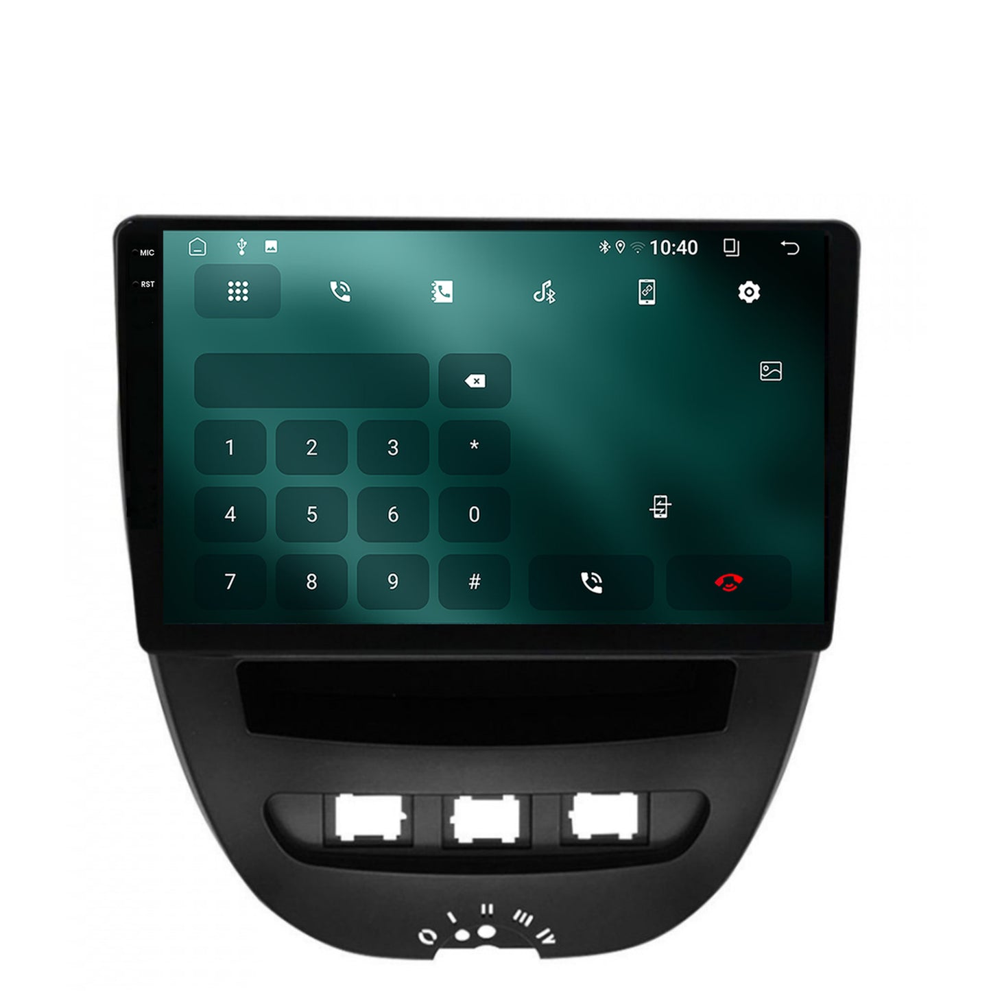 Navigatie 2K Toyota AYGO / Citroen C1 (2005-2014), Android, S-Quadcore / 4GB RAM + 64GB ROM, 10.36 Inch - AD-BGS90042K+AD-BGRKIT099