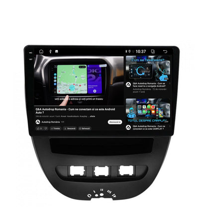 Navigatie 2K Toyota AYGO / Citroen C1 (2005-2014), Android, S-Quadcore / 4GB RAM + 64GB ROM, 10.36 Inch - AD-BGS90042K+AD-BGRKIT099