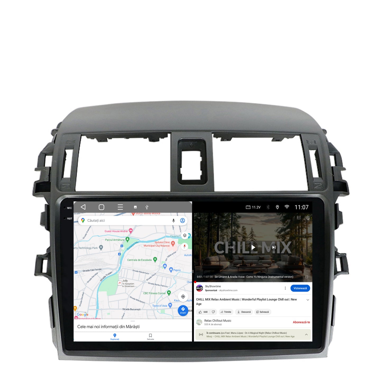 Navigatie 2K Toyota Corolla (2007-2013), Android, S-Quadcore / 4GB RAM + 64GB ROM, 9.5 Inch - AD-BGS90042K+AD-BGRKIT067