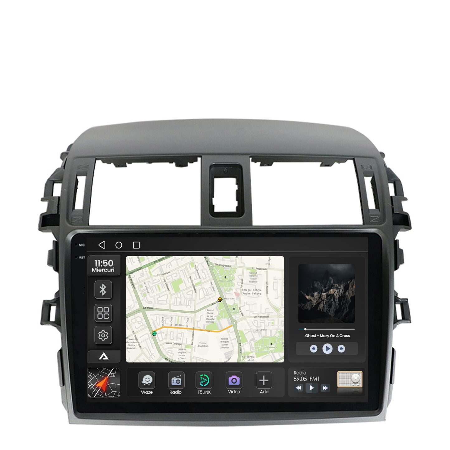 Navigatie 2K Toyota Corolla (2007-2013), Android, S-Quadcore / 4GB RAM + 64GB ROM, 9.5 Inch - AD-BGS90042K+AD-BGRKIT067