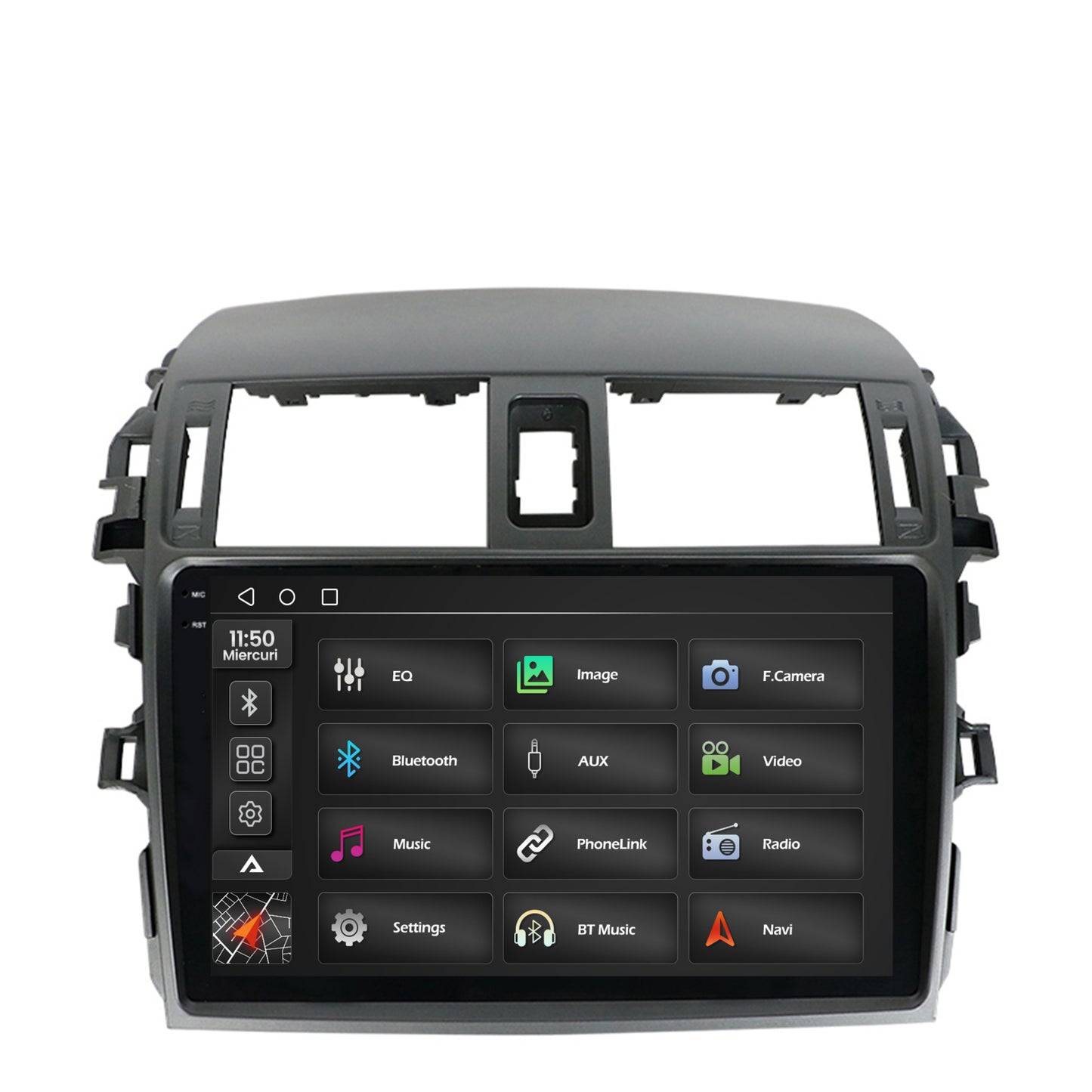 Navigatie 2K Toyota Corolla (2007-2013), Android, S-Quadcore / 4GB RAM + 64GB ROM, 9.5 Inch - AD-BGS90042K+AD-BGRKIT067