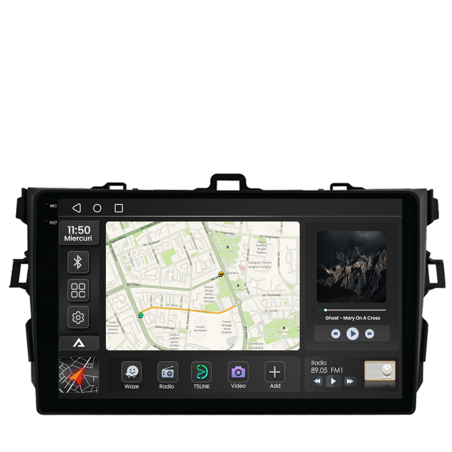 Navigatie 2K Toyota Corolla (2007-2013), Android, S-Quadcore / 4GB RAM + 64GB ROM, 9.5 Inch - AD-BGS90042K+AD-BGRKIT091