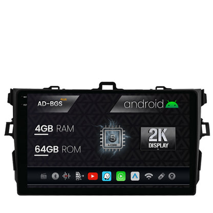 Navigatie 2K Toyota Corolla (2007-2013), Android, S-Quadcore / 4GB RAM + 64GB ROM, 9.5 Inch - AD-BGS90042K+AD-BGRKIT091