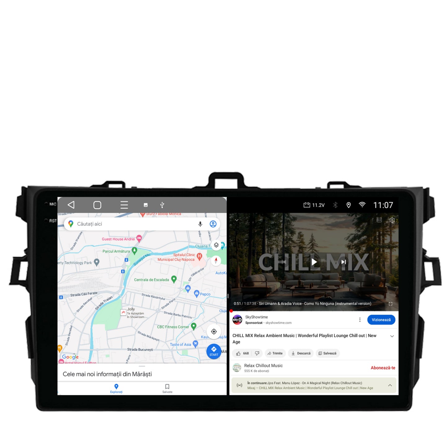 Navigatie 2K Toyota Corolla (2007-2013), Android, S-Quadcore / 4GB RAM + 64GB ROM, 9.5 Inch - AD-BGS90042K+AD-BGRKIT091