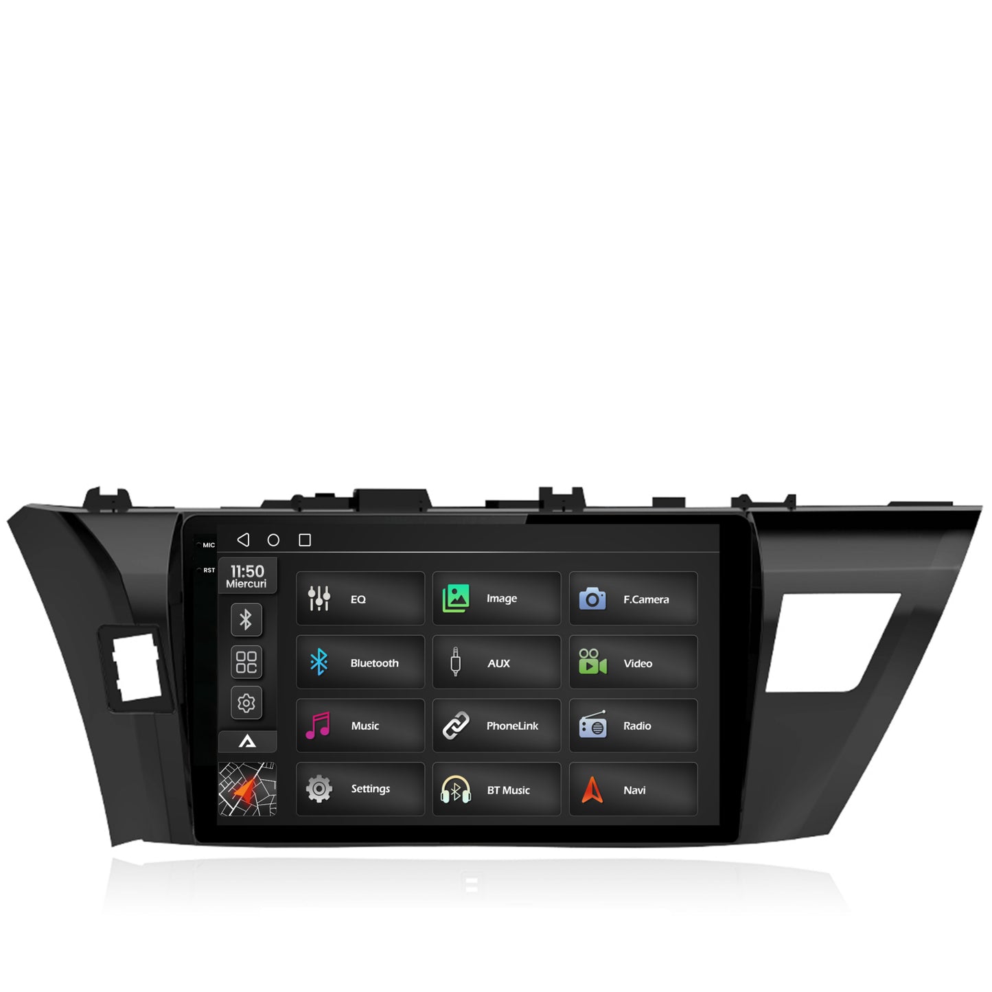 Navigatie 2K Toyota Corolla (2012-2016), Android, S-Quadcore / 4GB RAM + 64GB ROM, 10.36 Inch - AD-BGS100042K+AD-BGRKIT058