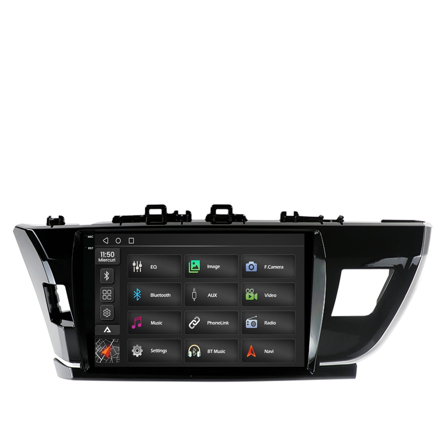 Navigatie 2K Toyota Corolla (2012-2016), Android, S-Quadcore / 4GB RAM + 64GB ROM, 10.36 Inch - AD-BGS100042K+AD-BGRKIT076
