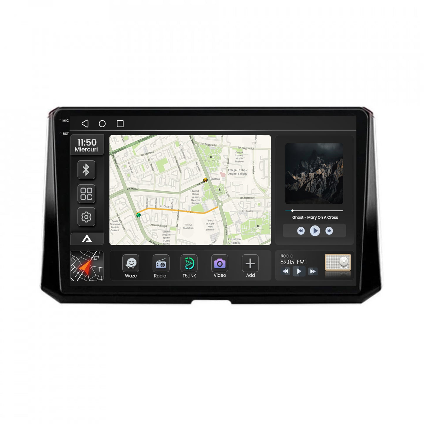 Navigatie 2K Toyota Corolla (2019-2023), Android, S-Quadcore / 4GB RAM + 64GB ROM, 10.36 Inch - AD-BGS100042K+AD-BGRKIT059