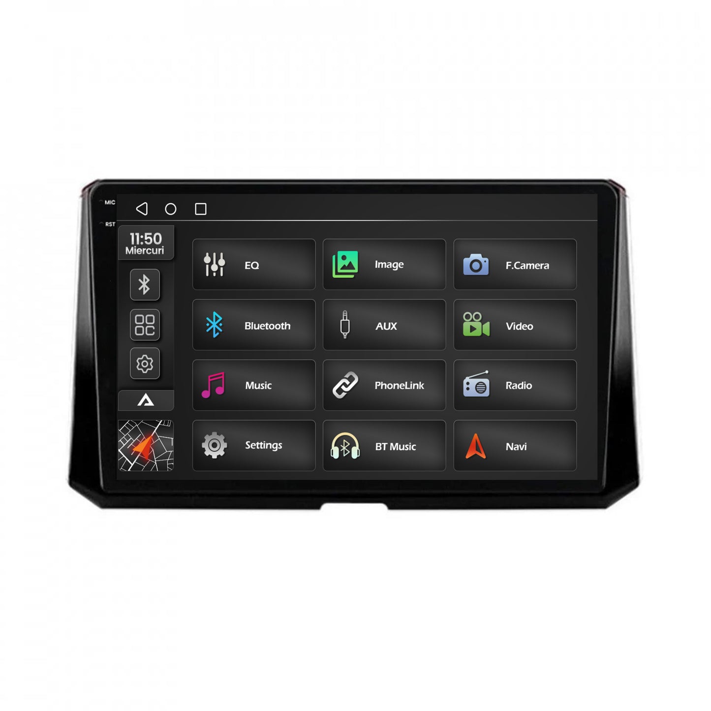 Navigatie 2K Toyota Corolla (2019-2023), Android, S-Quadcore / 4GB RAM + 64GB ROM, 10.36 Inch - AD-BGS100042K+AD-BGRKIT059