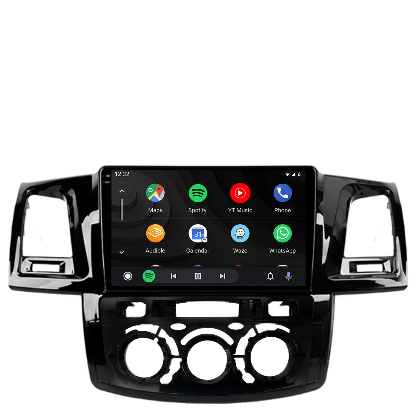 Navigatie 2K Toyota Hilux (2008-2014) Clima Manuala, Android, S-Quadcore / 4GB RAM + 64GB ROM, 9.5 Inch - AD-BGS90042K+AD-BGRKIT082