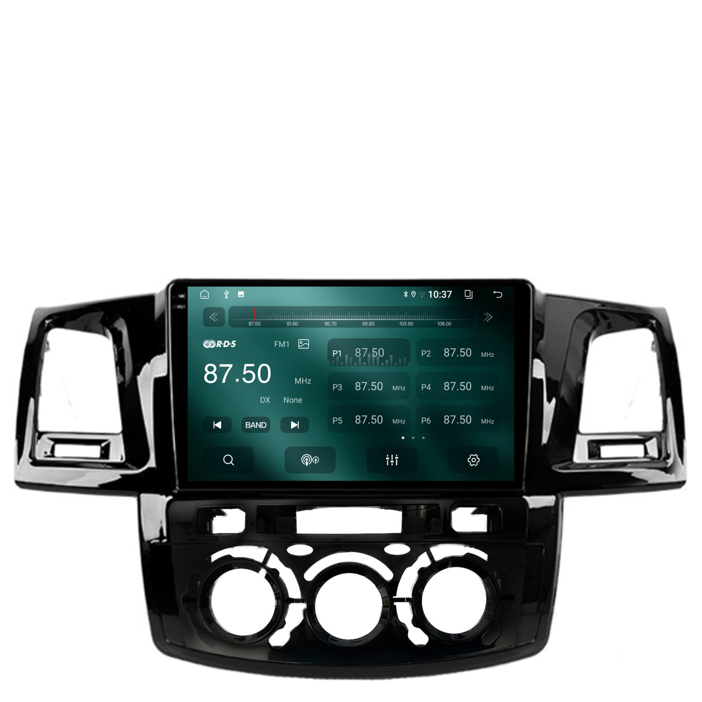 Navigatie 2K Toyota Hilux (2008-2014) Clima Manuala, Android, S-Quadcore / 4GB RAM + 64GB ROM, 9.5 Inch - AD-BGS90042K+AD-BGRKIT082
