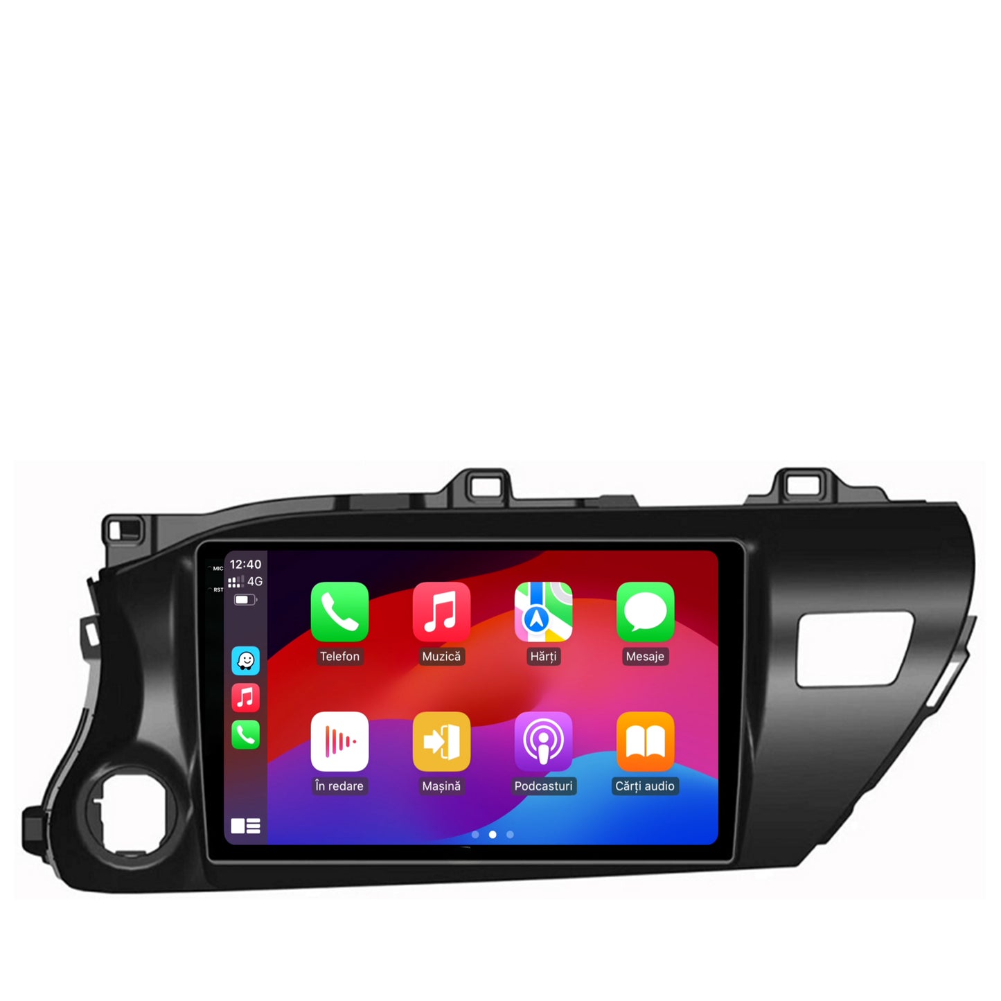 Navigatie 2K Toyota Hilux (2015+), Android, S-Quadcore / 4GB RAM + 64GB ROM, 10.36 Inch - AD-BGS100042K+AD-BGRKIT086