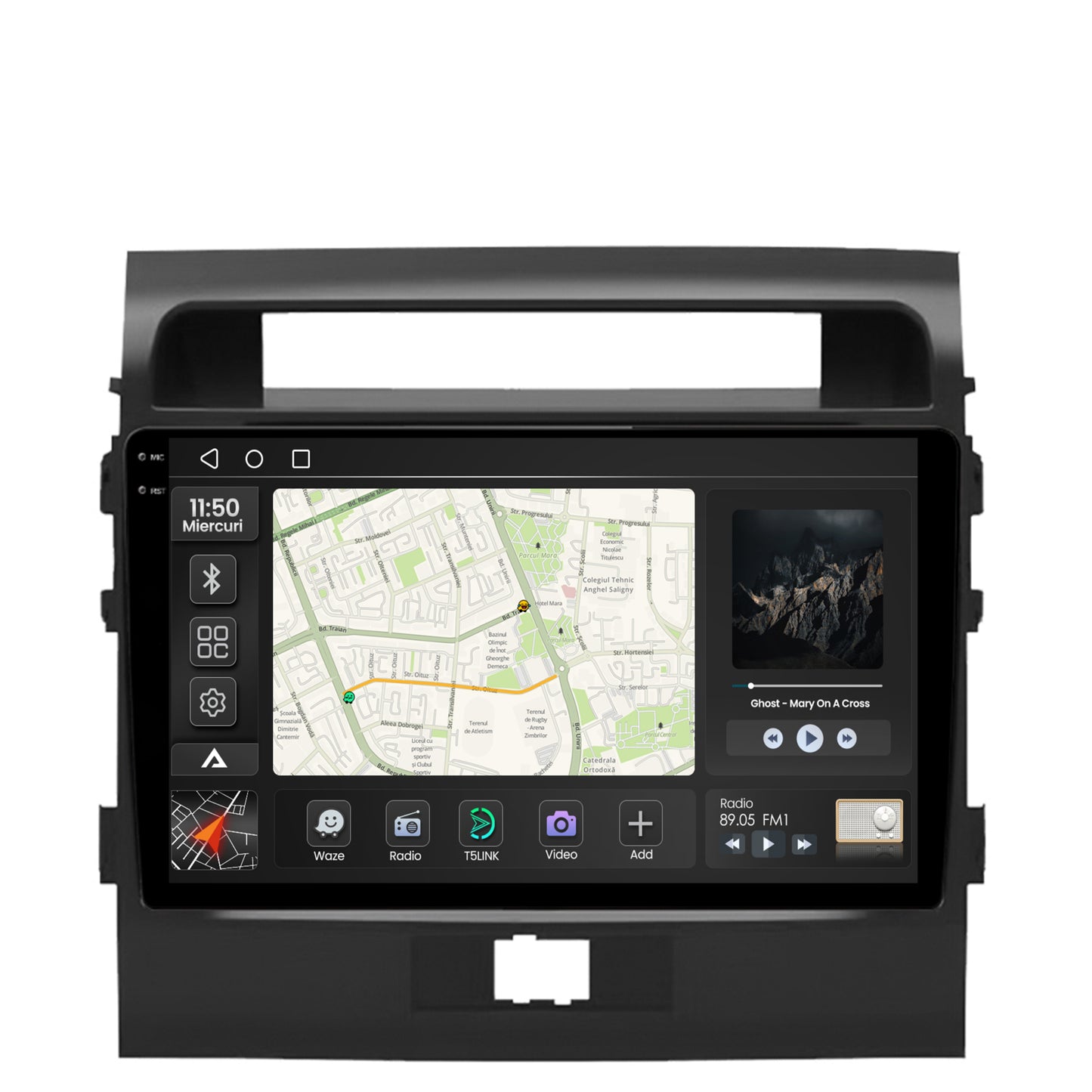 Navigatie 2K Toyota Land Cruiser 200 (2007-2015), Android, S-Quadcore / 4GB RAM + 64GB ROM, 9.5 Inch - AD-BGS90042K+AD-BGRKIT075