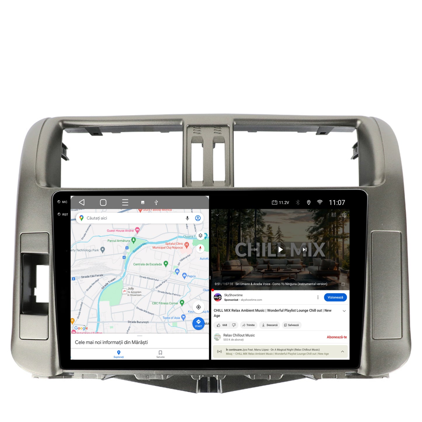 Navigatie 2K Toyota Land Cruiser Prado J150 (2009-2013), Android, S-Quadcore / 4GB RAM + 64GB ROM, 9.5 Inch - AD-BGS90042K+AD-BGRKIT070