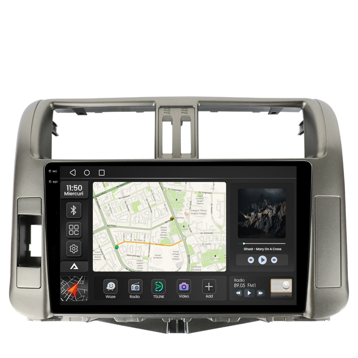 Navigatie 2K Toyota Land Cruiser Prado J150 (2009-2013), Android, S-Quadcore / 4GB RAM + 64GB ROM, 9.5 Inch - AD-BGS90042K+AD-BGRKIT070