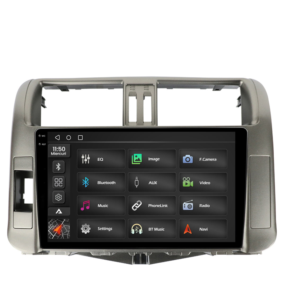Navigatie 2K Toyota Land Cruiser Prado J150 (2009-2013), Android, S-Quadcore / 4GB RAM + 64GB ROM, 9.5 Inch - AD-BGS90042K+AD-BGRKIT070