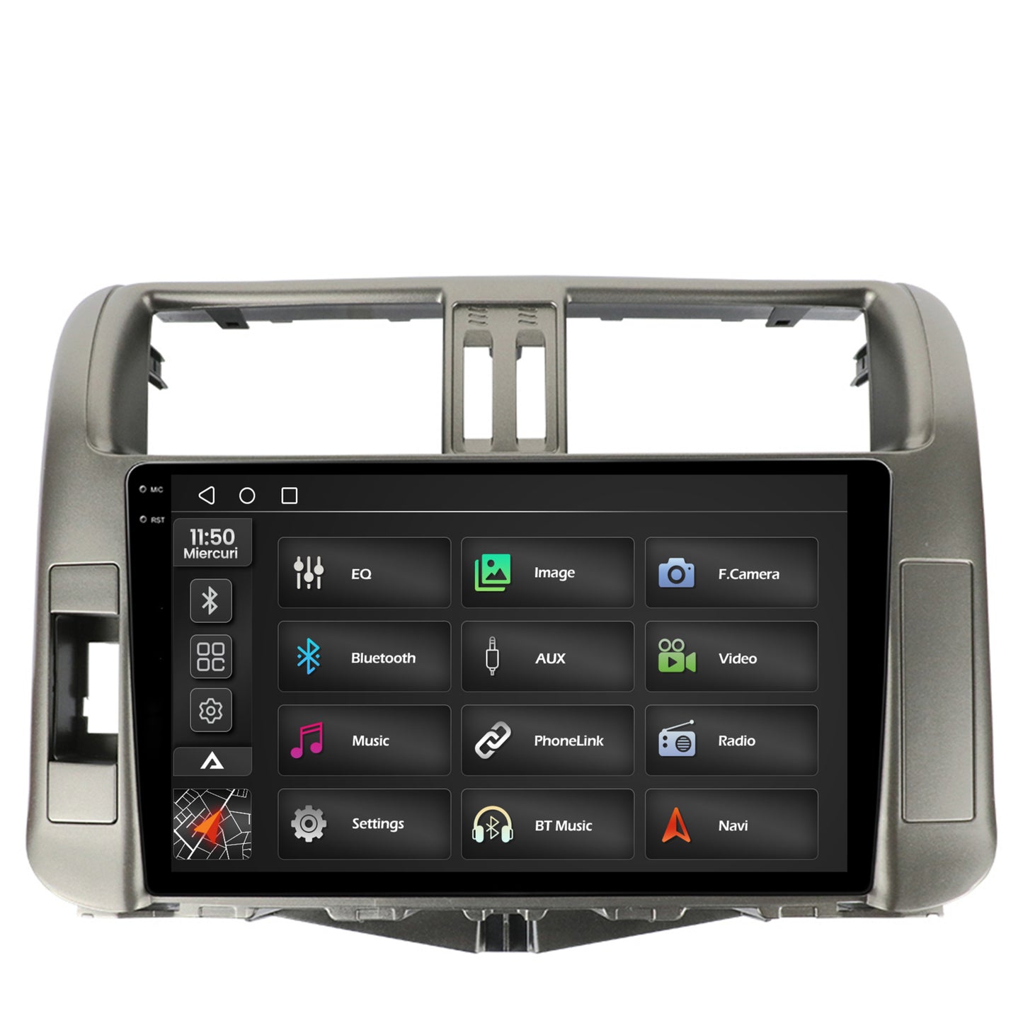 Navigatie 2K Toyota Land Cruiser Prado J150 (2009-2013), Android, S-Quadcore / 4GB RAM + 64GB ROM, 9.5 Inch - AD-BGS90042K+AD-BGRKIT070