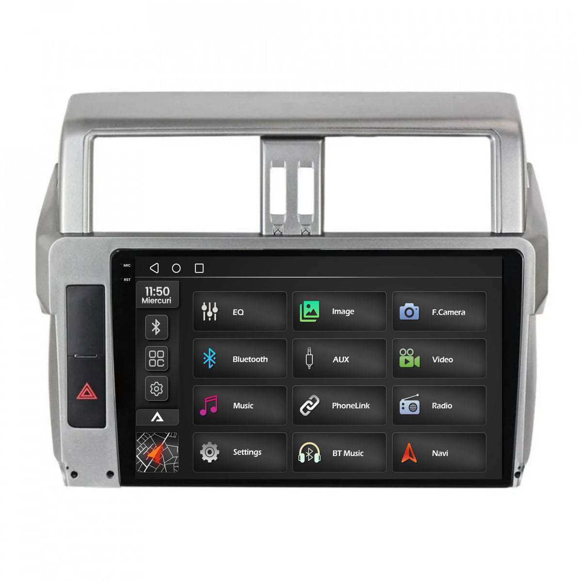 Navigatie 2K Toyota Land Cruiser Prado J150 (2013-2017), Android, S-Quadcore / 4GB RAM + 64GB ROM, 10.36 Inch - AD-BGS100042K+AD-BGRKIT061