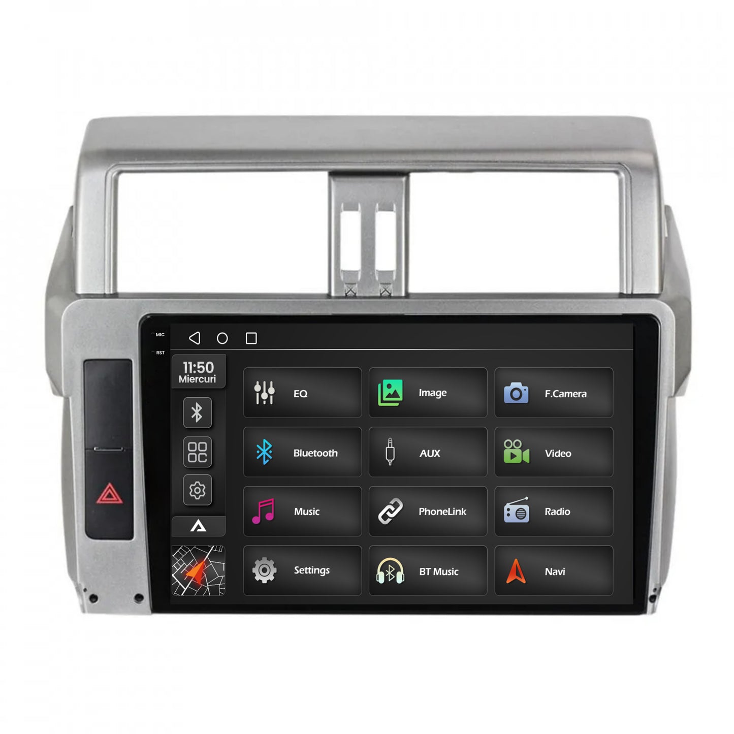 Navigatie 2K Toyota Land Cruiser Prado J150 (2013-2017), Android, S-Quadcore / 4GB RAM + 64GB ROM, 10.36 Inch - AD-BGS100042K+AD-BGRKIT061
