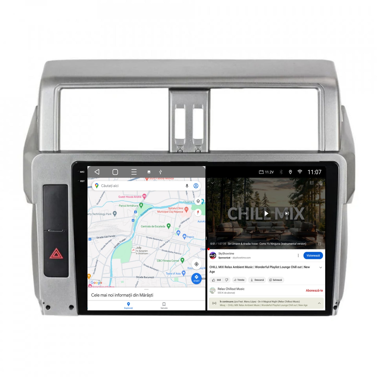 Navigatie 2K Toyota Land Cruiser Prado J150 (2013-2017), Android, S-Quadcore / 4GB RAM + 64GB ROM, 10.36 Inch - AD-BGS100042K+AD-BGRKIT061