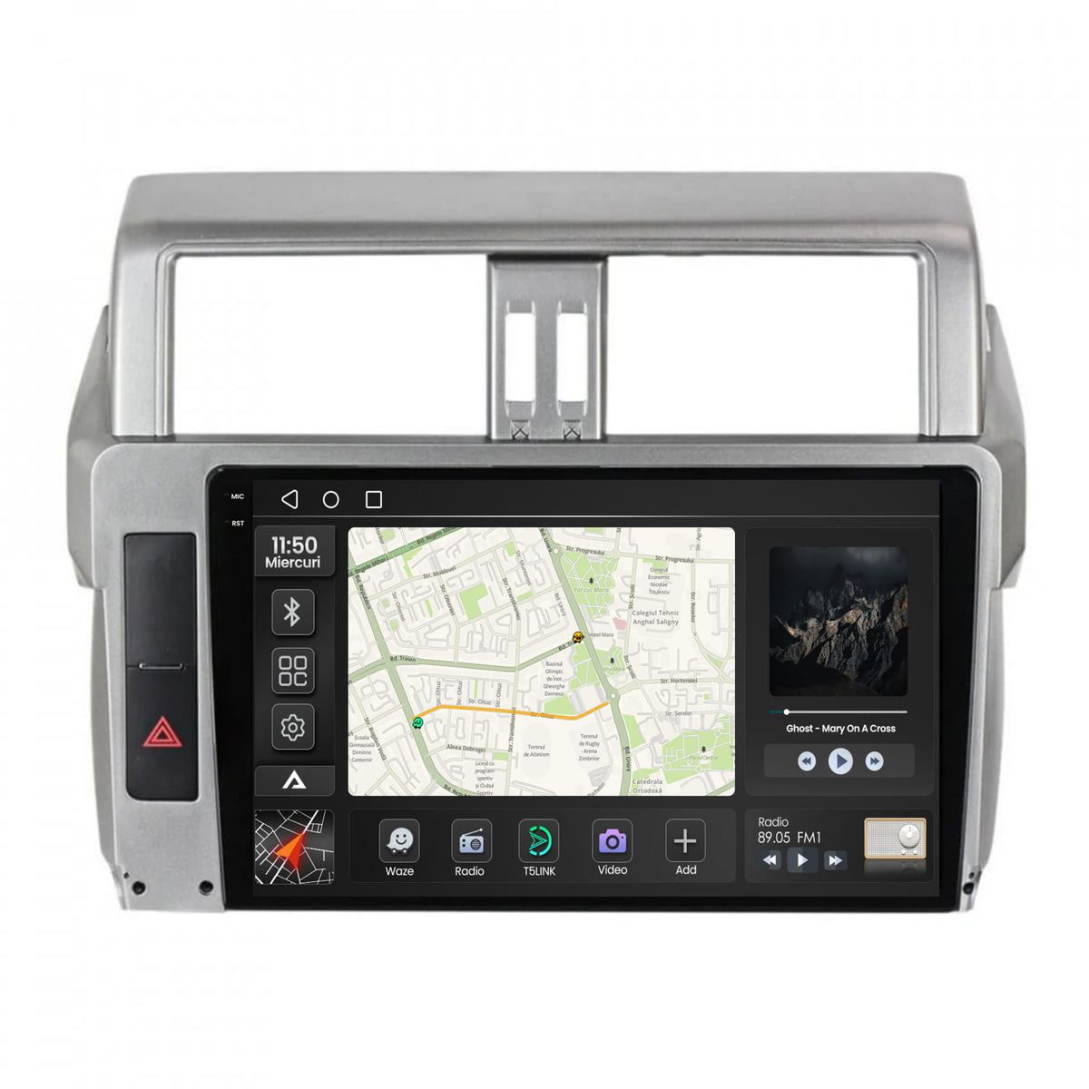 Navigatie 2K Toyota Land Cruiser Prado J150 (2013-2017), Android, S-Quadcore / 4GB RAM + 64GB ROM, 10.36 Inch - AD-BGS100042K+AD-BGRKIT061