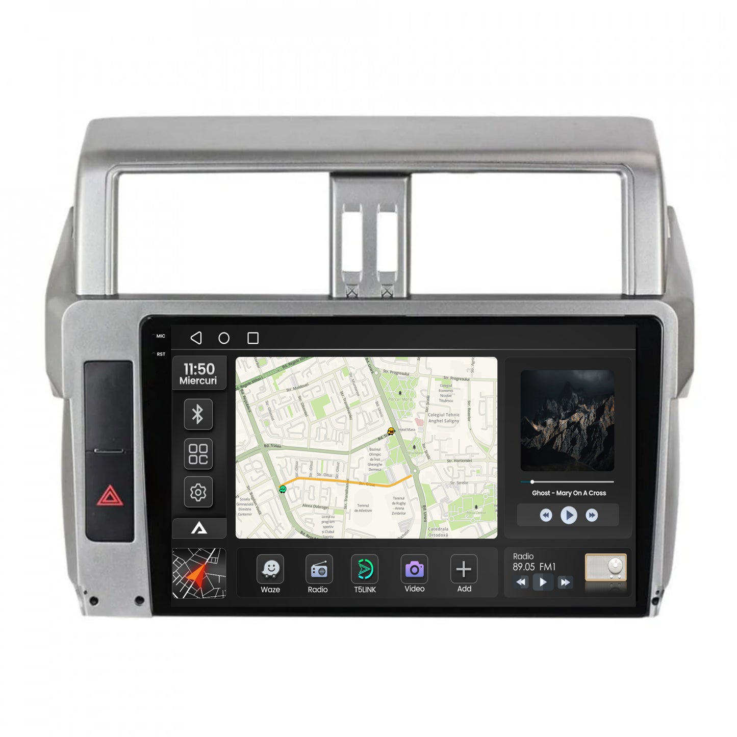 Navigatie 2K Toyota Land Cruiser Prado J150 (2013-2017), Android, S-Quadcore / 4GB RAM + 64GB ROM, 10.36 Inch - AD-BGS100042K+AD-BGRKIT061