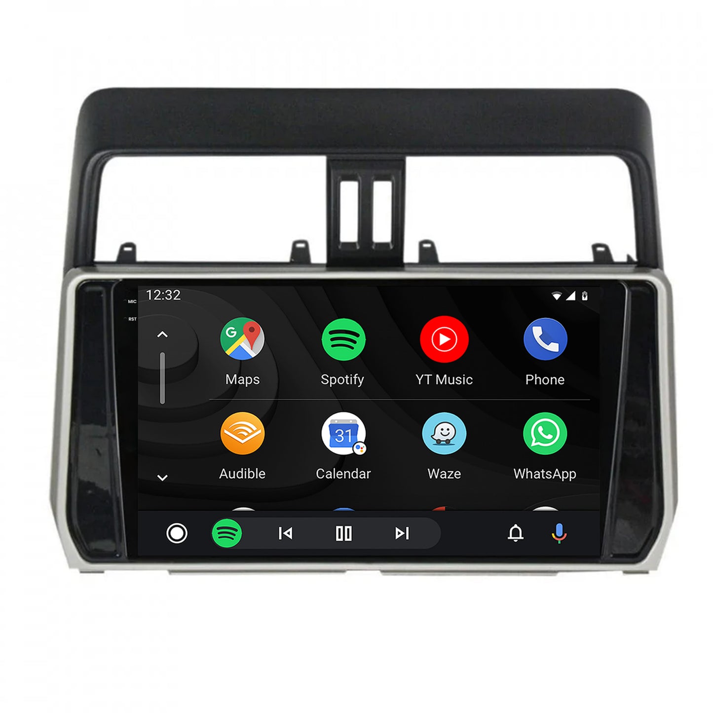 Navigatie 2K Toyota Land Cruiser / Prado J150 (2018+), Android, S-Quadcore / 4GB RAM + 64GB ROM, 10.36 Inch - AD-BGS100042K+AD-BGRKIT078